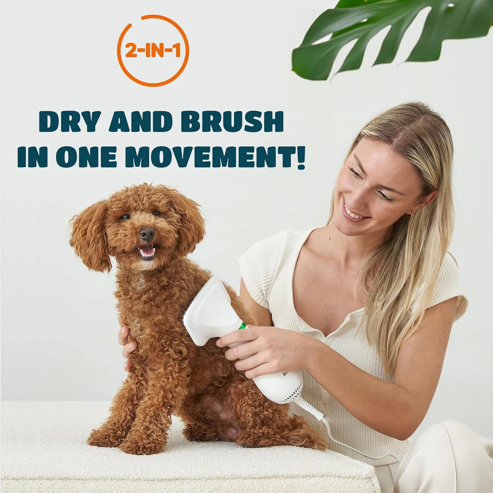 Pet Grooming Dryer Brush (2-In-1)