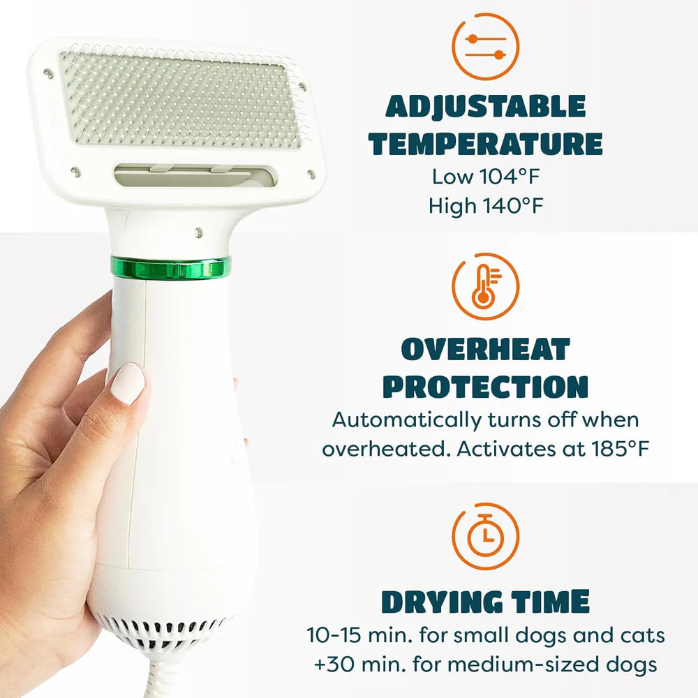 Pet Grooming Dryer Brush (2-In-1)