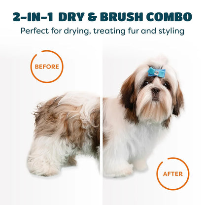 Pet Grooming Dryer Brush (2-In-1)